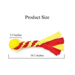 Large Size Colorful Woven Polyester Dog Training Chew Toy Ball - GreenFur