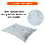 Large Size Soft Cozy Linen - Feel Fabric Pet Dog Pillow Bed - GreenFur