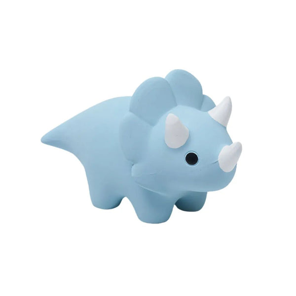 Latex Blue Dinosaur Design Squeaky Chew Toy for Dogs - GreenFur