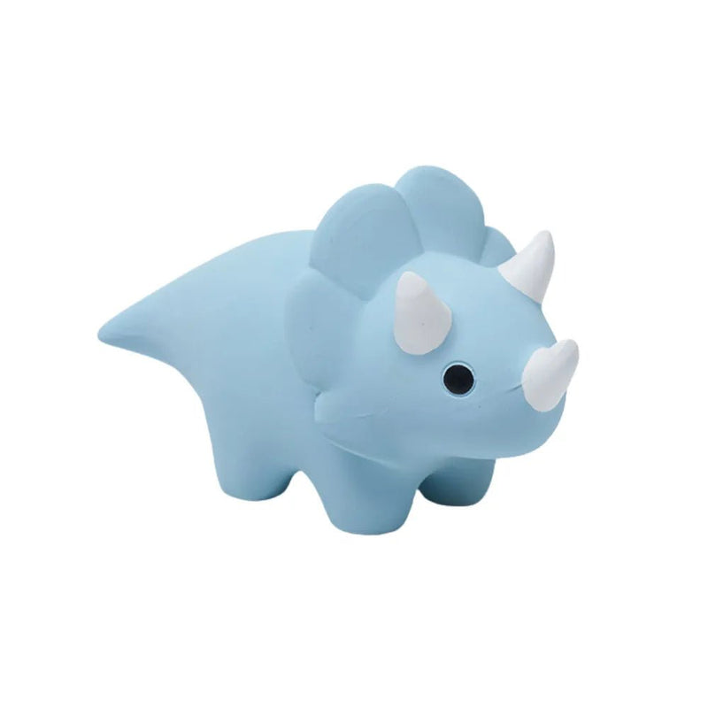 Latex Blue Dinosaur Design Squeaky Chew Toy for Dogs - GreenFur