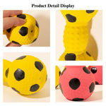 Latex Dog Toy Dumbbell Chew Ball with Squeaker - GreenFur