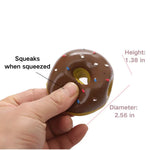 Latex Realistic Donut Shape with Squeaker Dog Toy Chew and Play - GreenFur