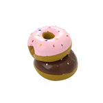 Latex Realistic Donut Shape with Squeaker Dog Toy Chew and Play - GreenFur