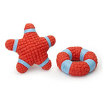 Latex Sound Toys for Medium Puppies Starfish Lifebuoy Design - GreenFur