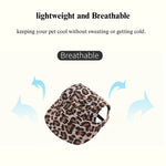 Leopard Print Dog Baseball Cap for Outdoor Sun Protection - GreenFur