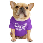 Letter Printed Bulldog Round Neck Dog Summer T-shirt - GreenFur