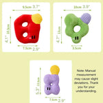 Lettered Shape Pet Cute Squeaky Plush Dog Puppy Toy - GreenFur