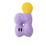 Lettered Shape Pet Cute Squeaky Plush Dog Puppy Toy - GreenFur