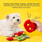 Lettered Shape Pet Cute Squeaky Plush Dog Puppy Toy - GreenFur