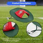 Lightweight and Breathable Polyester FPF Pet Bucket Hat - GreenFur
