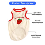 Lightweight Breathable Embroidered Dog Vest for Small Dogs - GreenFur