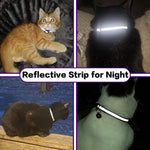 Lightweight Reflective Airtag Case Cat Collar Breakaway - GreenFur