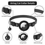 Lightweight Reflective Airtag Case Cat Collar Breakaway - GreenFur
