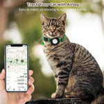Lightweight Reflective Airtag Case Cat Collar Breakaway - GreenFur