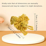 Lion Dog Cotton Rope Chew Toy for Puppies and Cats Aggressive Chewers - GreenFur
