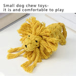 Lion Dog Cotton Rope Chew Toy for Puppies and Cats Aggressive Chewers - GreenFur