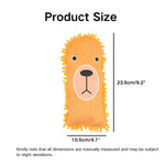 Lion Pattern Mop Plush Durable Chew Dog Toy with Squeaker - GreenFur