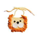 Little Lion Design Handcrafted Crochet Pet Bib for Cats and Small Dogs - GreenFur