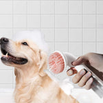 Long - Handle Silicone Cat Dog Grooming Scrubber Brush - GreenFur