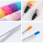 Long - Handled Colorful Plush Snake Cat Teaser Wand - GreenFur