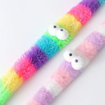 Long - Handled Colorful Plush Snake Cat Teaser Wand - GreenFur