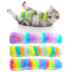 Long Plush Cat Toy with Catnip and Crinkle Sound for Active Play - GreenFur