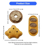 Loofah Chew Toy Fun Bread Donut Cookie Shapes for Cats - GreenFur
