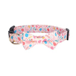 Love Heart Egg Four - Leaf Clover Printed Bowknot Pet Collar - GreenFur