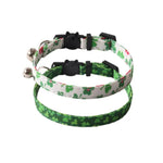 Lucky St Patrick Cat Collar with Bell Festive Holiday Pet Accessory - GreenFur