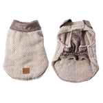 Luxurious Plaid Wool Fabric Dog Coat with Plush Lining - GreenFur