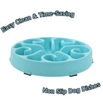Luxury PP Pet Easy to Clean Dog Slow Feeder Bowl - GreenFur