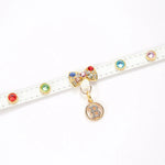 Luxury Rhinestone Cat Collar with Bow Charm – Adjustable Glitter Pet Necklace - GreenFur