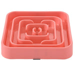 Luxury Square Pace PP Pet Slow Feeder Bowl - GreenFur
