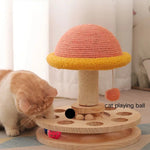 M Size 2 In 1 Small Cat Scratching Post with Cat Track Balls - GreenFur