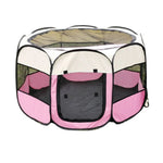 M Size Foldable Dog Playpen Outdoor Portable Dog Crate - GreenFur