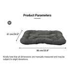 M Size Linen - like Fabric Soft Thickened Dog Pet Cushion Bed - GreenFur