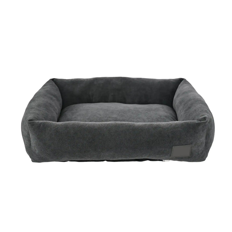 M Size Rectangle Circle Pile Fabric Pet Dog Sofa Bed - GreenFur