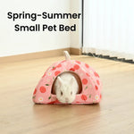 M Size Spring - Summer Series Triangular Cozy Small Pet Cave Bed - GreenFur