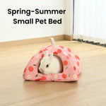 M Size Spring - Summer Series Triangular Cozy Small Pet Cave Bed - GreenFur
