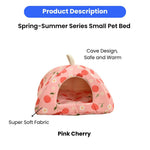 M Size Spring - Summer Series Triangular Cozy Small Pet Cave Bed - GreenFur