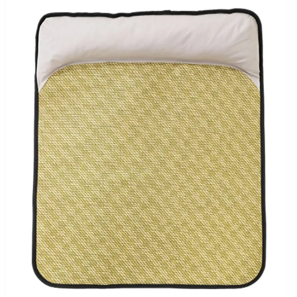 M Size Summer Cooling Rattan Pet Mat Anti - Scratch Dog and Cat Bed Pad for Hot Weather - GreenFur