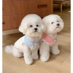 Macaron Color Contrast Collar Casual T Shirt for Dogs - GreenFur
