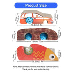 Magic Accordion Shaped Cat Scratcher Foldable Creative Designs for Cats - GreenFur