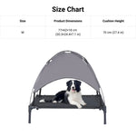 Medium Elevated Pet Camping Bed with Canopy for Dogs and Cats - GreenFur