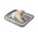 Medium Pet Training Pads Holder Dog Puppy Mesh Training Toilet Potty Tray - GreenFur