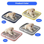 Medium Pet Training Pads Holder Dog Puppy Mesh Training Toilet Potty Tray - GreenFur