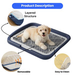 Medium Pet Training Pads Holder Dog Puppy Mesh Training Toilet Potty Tray - GreenFur