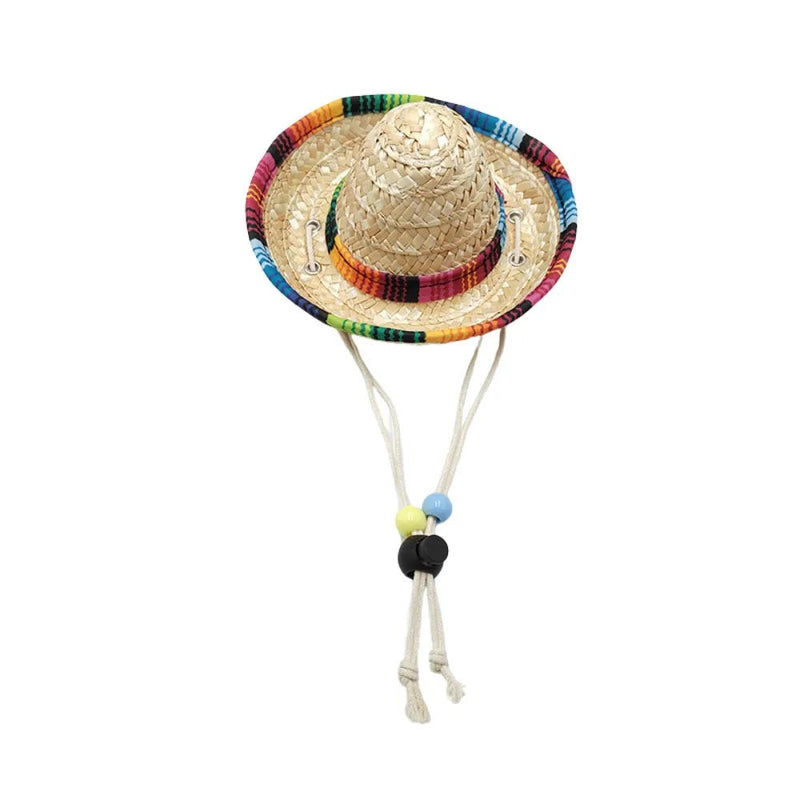 Mexican Hat Halloween and Birthday Party Hat for Dog and Cat - GreenFur