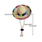 Mexican Hat Halloween and Birthday Party Hat for Dog and Cat - GreenFur