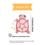 Mini Cute Turtle Plush Dog Chew Toy - GreenFur